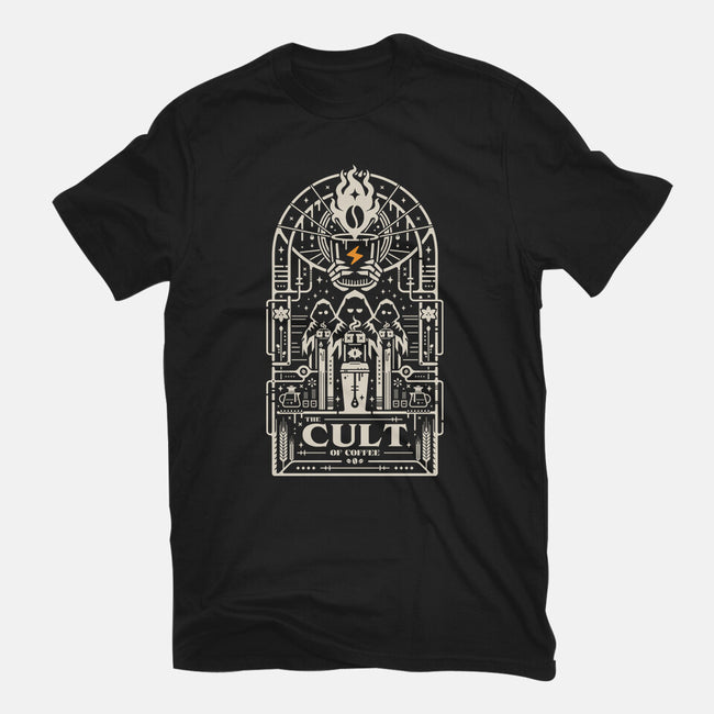 The Cult Of Coffee-Womens-Fitted-Tee-BadBox