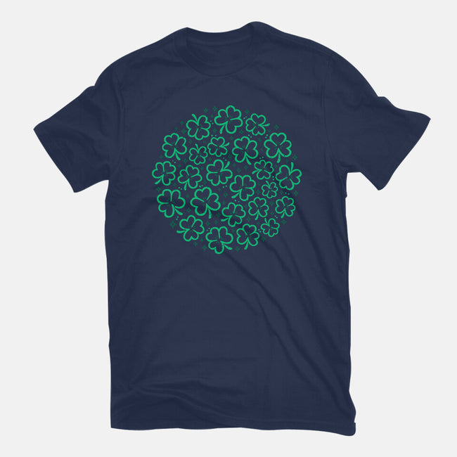 Green Shamrocks-Youth-Basic-Tee-xMorfina