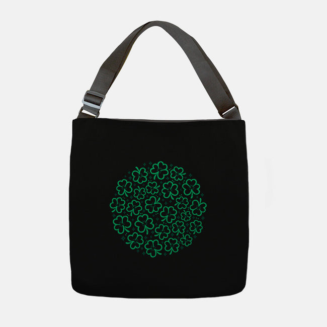 Green Shamrocks-None-Adjustable Tote-Bag-xMorfina