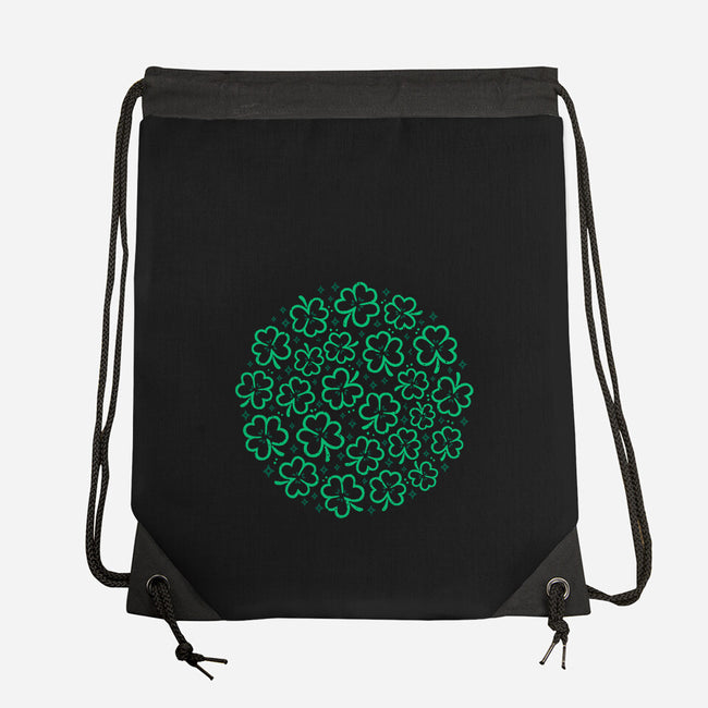 Green Shamrocks-None-Drawstring-Bag-xMorfina