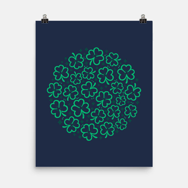 Green Shamrocks-None-Matte-Poster-xMorfina