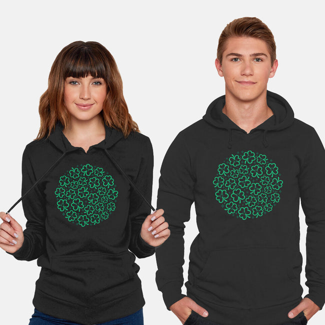 Green Shamrocks-Unisex-Pullover-Sweatshirt-xMorfina