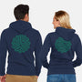 Green Shamrocks-Unisex-Zip-Up-Sweatshirt-xMorfina