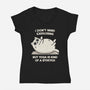 Yoga Is A Stretch-Womens-V-Neck-Tee-BridgeWalker
