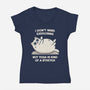 Yoga Is A Stretch-Womens-V-Neck-Tee-BridgeWalker