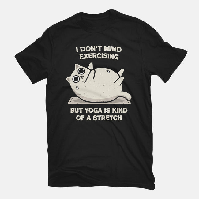 Yoga Is A Stretch-Womens-Basic-Tee-BridgeWalker