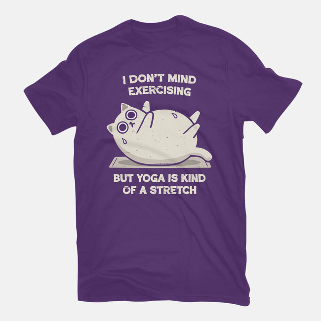 Yoga Is A Stretch-Womens-Basic-Tee-BridgeWalker