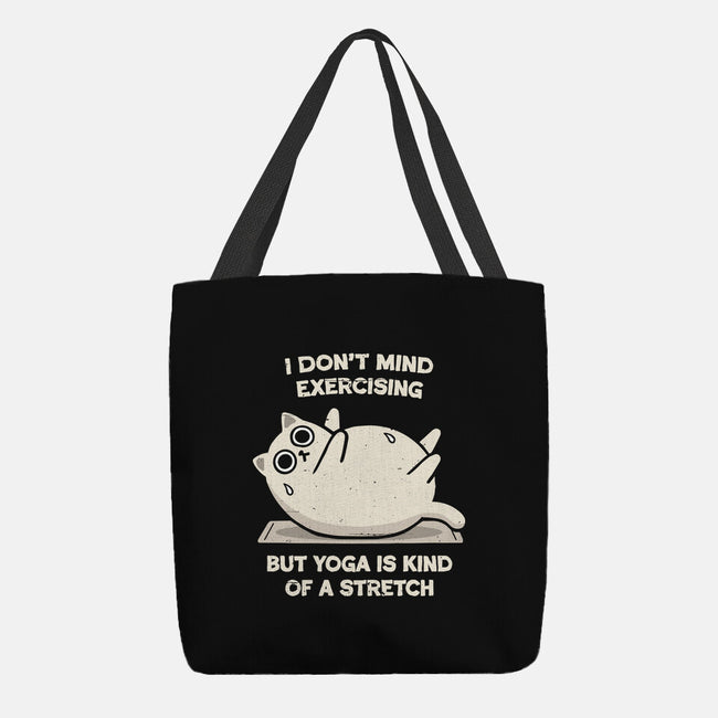 Yoga Is A Stretch-None-Basic Tote-Bag-BridgeWalker