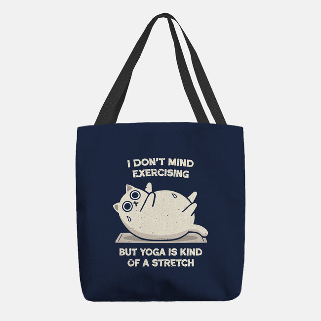 Yoga Is A Stretch-None-Basic Tote-Bag-BridgeWalker