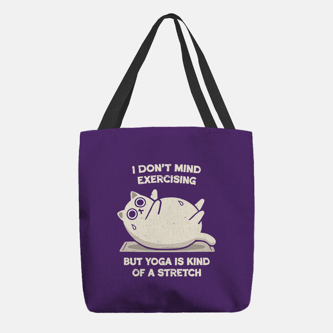 Yoga Is A Stretch-None-Basic Tote-Bag-BridgeWalker