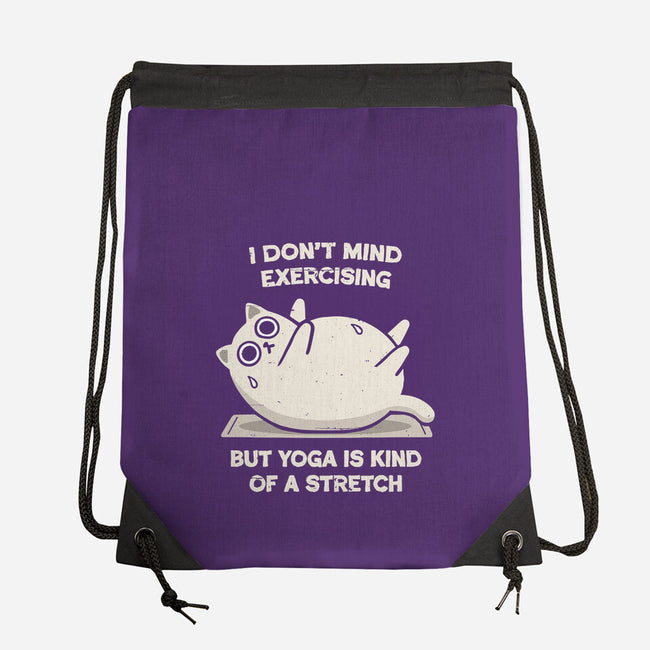 Yoga Is A Stretch-None-Drawstring-Bag-BridgeWalker