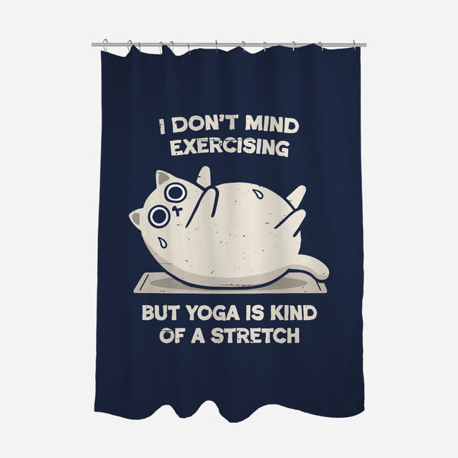 Yoga Is A Stretch-None-Polyester-Shower Curtain-BridgeWalker