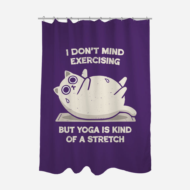 Yoga Is A Stretch-None-Polyester-Shower Curtain-BridgeWalker