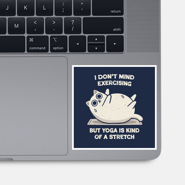 Yoga Is A Stretch-None-Glossy-Sticker-BridgeWalker