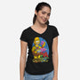 Masters Of The Springfield-Womens-V-Neck-Tee-Nihon Bunka