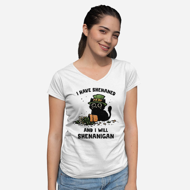 I Will Shenanigan-Womens-V-Neck-Tee-kg07