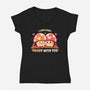 Being Mushy With You-Womens-V-Neck-Tee-TechraNova