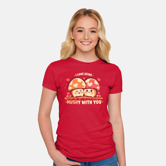 Being Mushy With You-Womens-Fitted-Tee-TechraNova