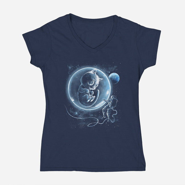 A Cat Odyssey-Womens-V-Neck-Tee-zascanauta