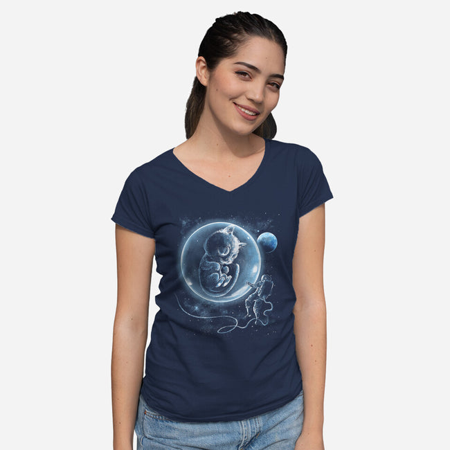 A Cat Odyssey-Womens-V-Neck-Tee-zascanauta
