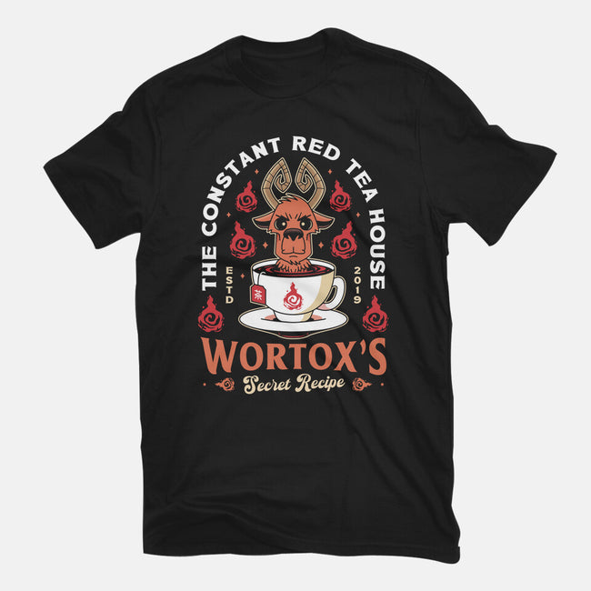 Wortox Red Tea Emblem-Mens-Heavyweight-Tee-LAGELANTEE