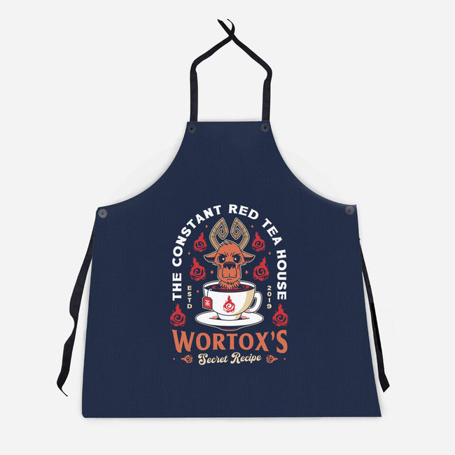 Wortox Red Tea Emblem-Unisex-Kitchen-Apron-LAGELANTEE