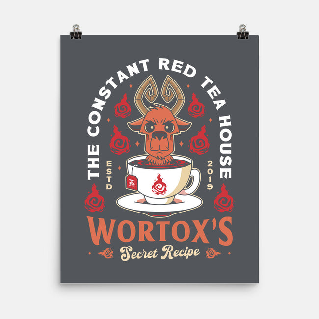 Wortox Red Tea Emblem-None-Matte-Poster-LAGELANTEE