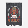 Wortox Red Tea Emblem-None-Polyester-Shower Curtain-LAGELANTEE