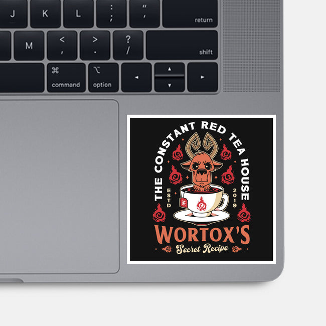 Wortox Red Tea Emblem-None-Glossy-Sticker-LAGELANTEE