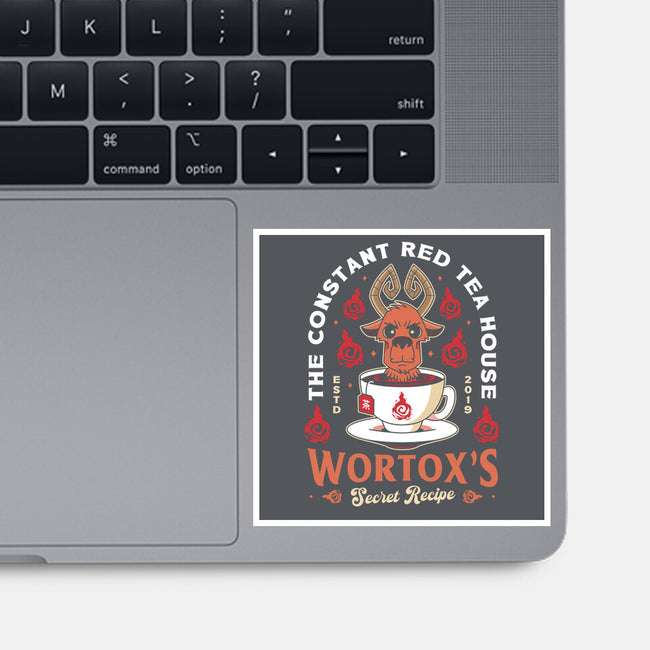 Wortox Red Tea Emblem-None-Glossy-Sticker-LAGELANTEE