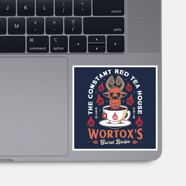 Wortox Red Tea Emblem-None-Glossy-Sticker-LAGELANTEE