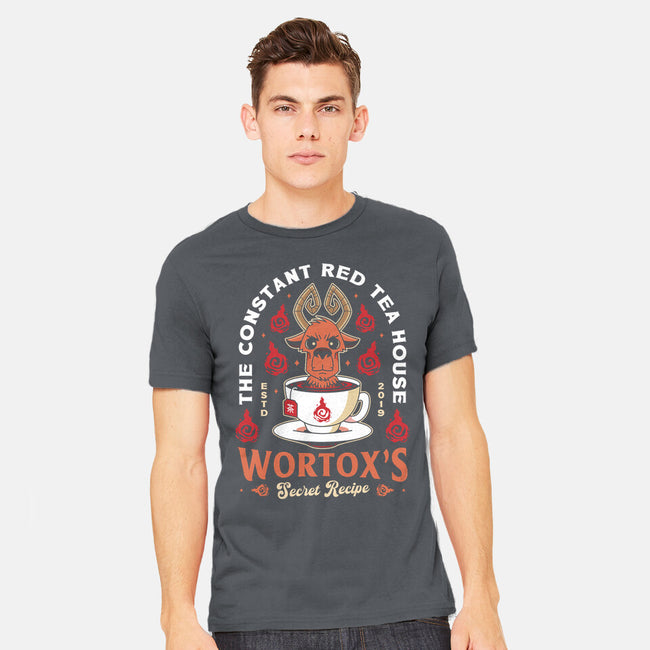 Wortox Red Tea Emblem-Mens-Heavyweight-Tee-LAGELANTEE
