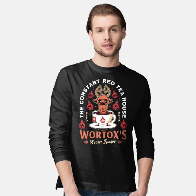 Wortox Red Tea Emblem-Mens-Long Sleeved-Tee-LAGELANTEE