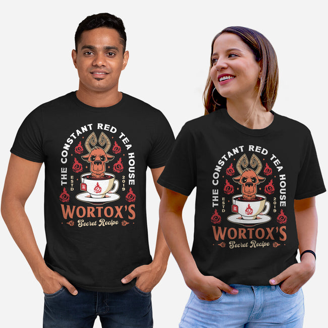 Wortox Red Tea Emblem-Unisex-Basic-Tee-LAGELANTEE