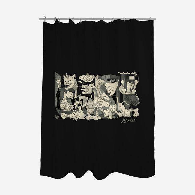 Guerni-Cats-None-Polyester-Shower Curtain-vp021