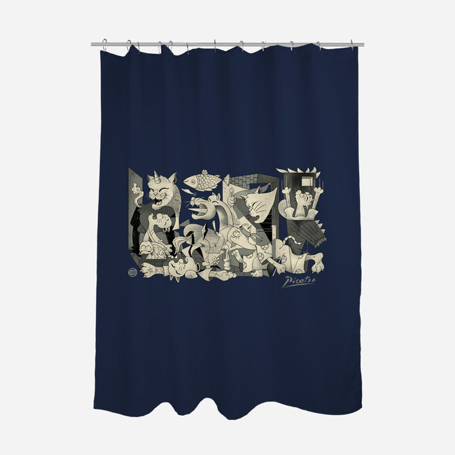 Guerni-Cats-None-Polyester-Shower Curtain-vp021