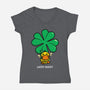 Lucky Ducky-Womens-V-Neck-Tee-krisren28