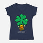 Lucky Ducky-Womens-V-Neck-Tee-krisren28
