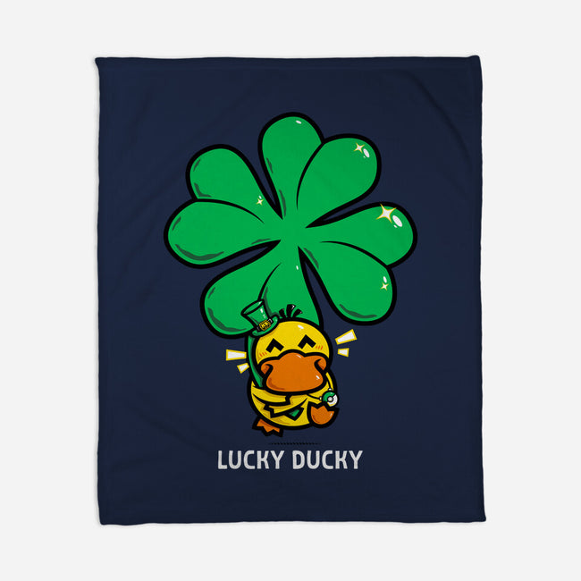 Lucky Ducky-None-Fleece-Blanket-krisren28