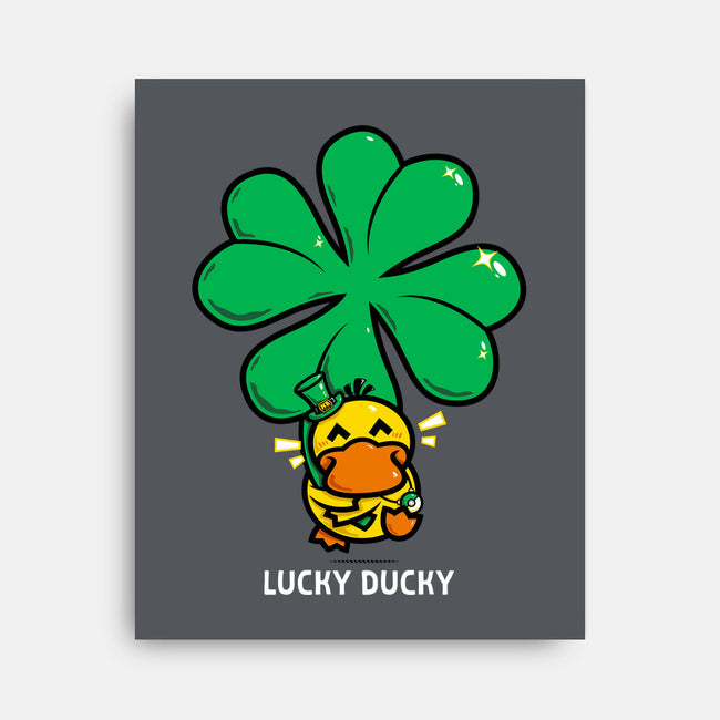 Lucky Ducky-None-Stretched-Canvas-krisren28