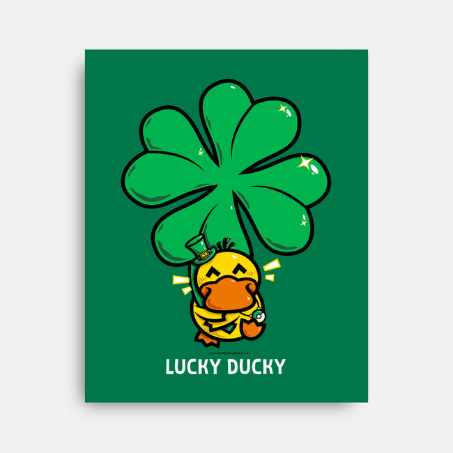 Lucky Ducky-None-Stretched-Canvas-krisren28