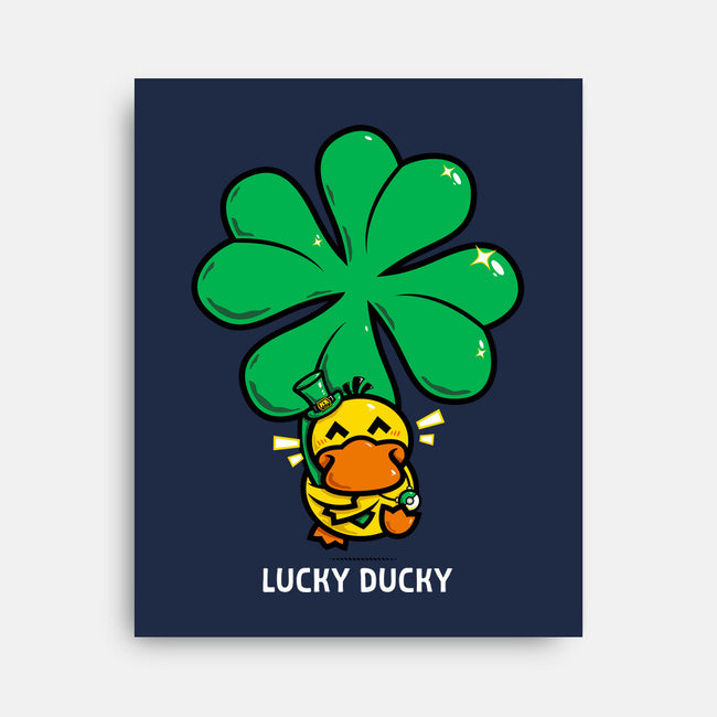 Lucky Ducky-None-Stretched-Canvas-krisren28