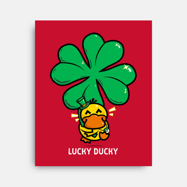 Lucky Ducky-None-Stretched-Canvas-krisren28