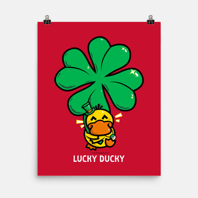 Lucky Ducky-None-Matte-Poster-krisren28