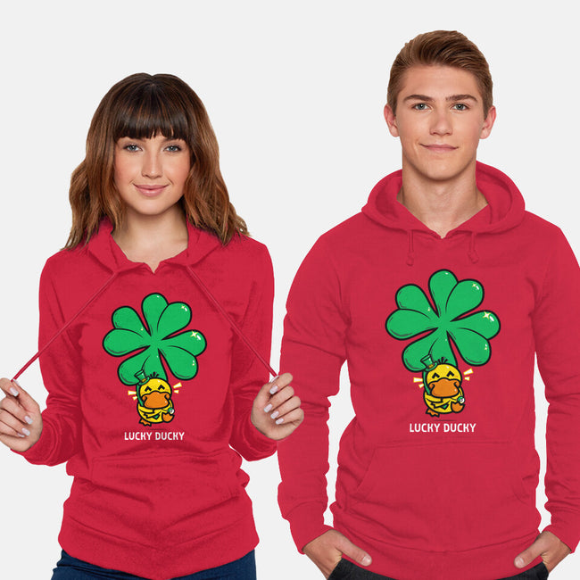 Lucky Ducky-Unisex-Pullover-Sweatshirt-krisren28