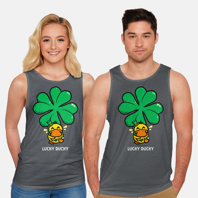 Lucky Ducky-Unisex-Basic-Tank-krisren28