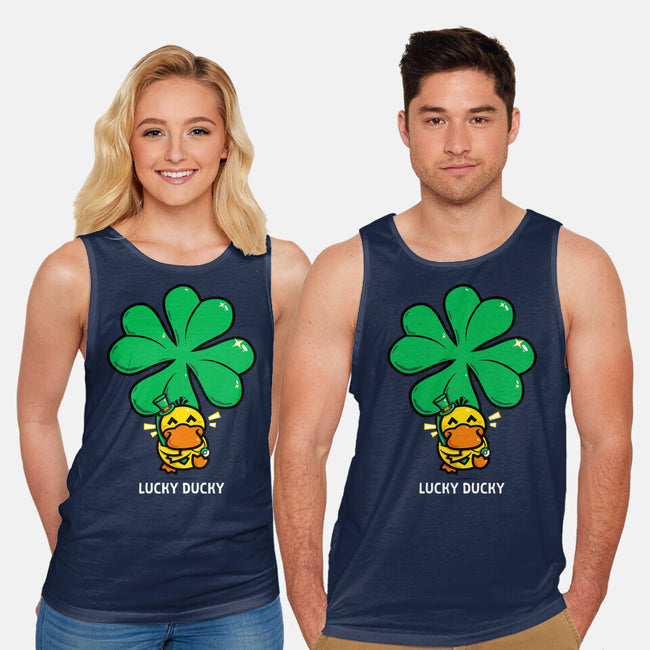 Lucky Ducky-Unisex-Basic-Tank-krisren28