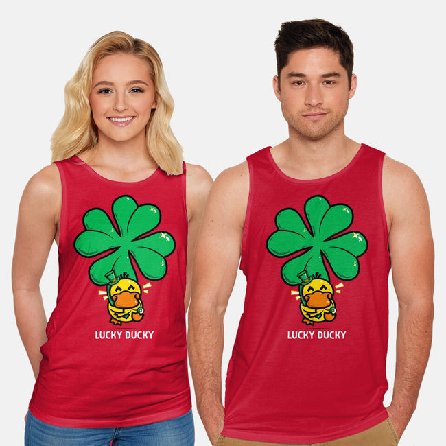Lucky Ducky-Unisex-Basic-Tank-krisren28