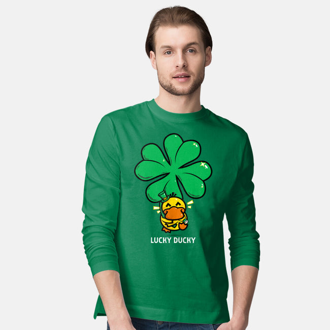 Lucky Ducky-Mens-Long Sleeved-Tee-krisren28