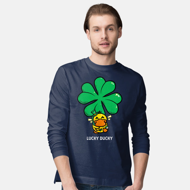 Lucky Ducky-Mens-Long Sleeved-Tee-krisren28